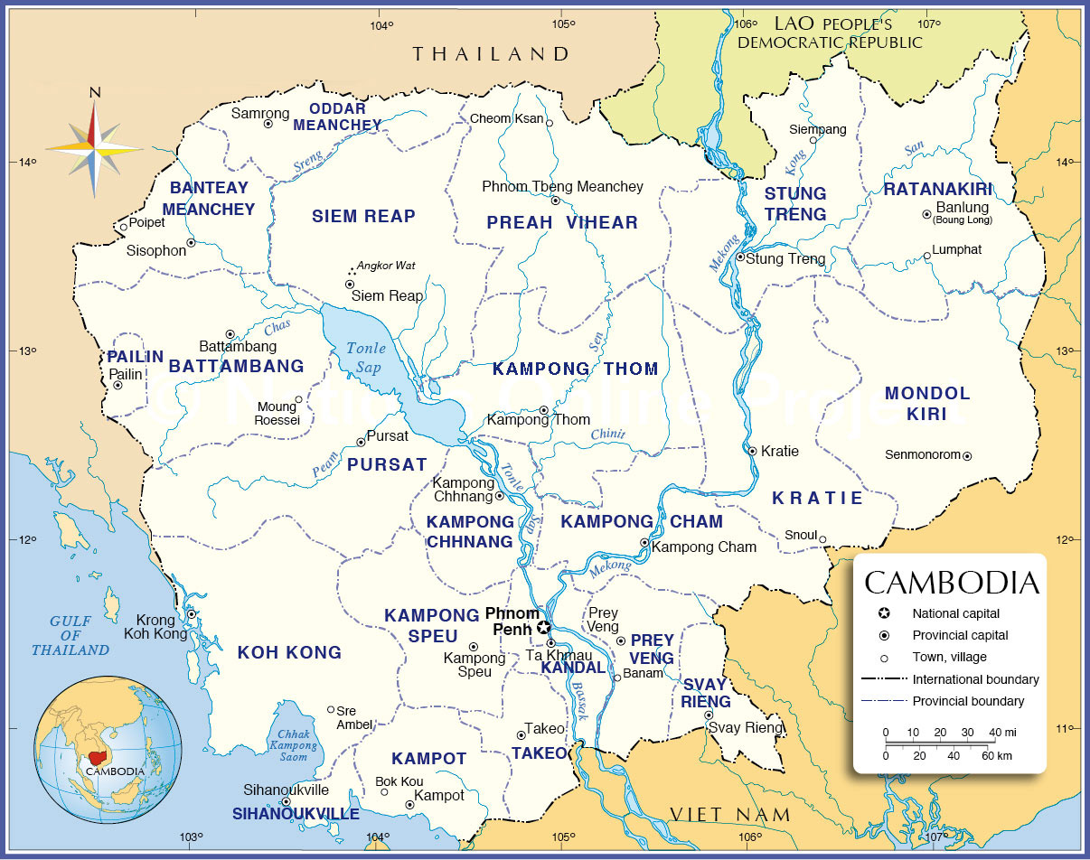 Map of Cambodia