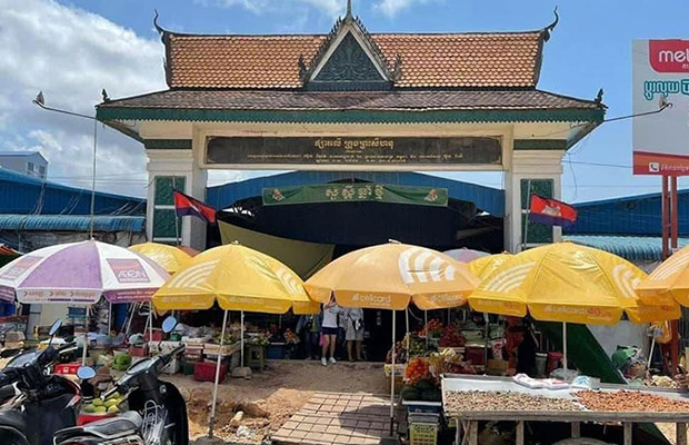 Phsar Leu Market in Sihanoukville
