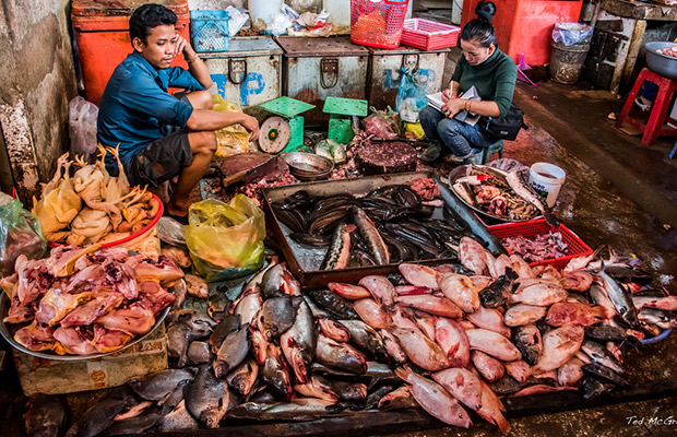 Phsar Leu Market in Sihanoukville