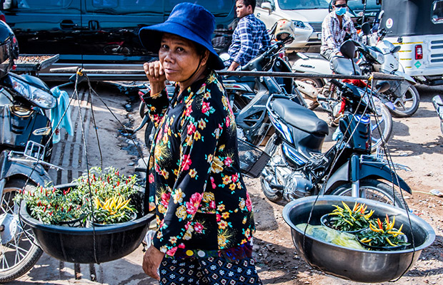 Phsar Leu Market in Sihanoukville