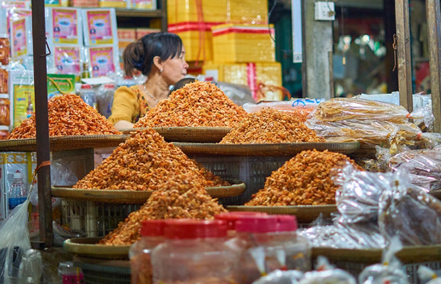Phsar Leu Market in Sihanoukville