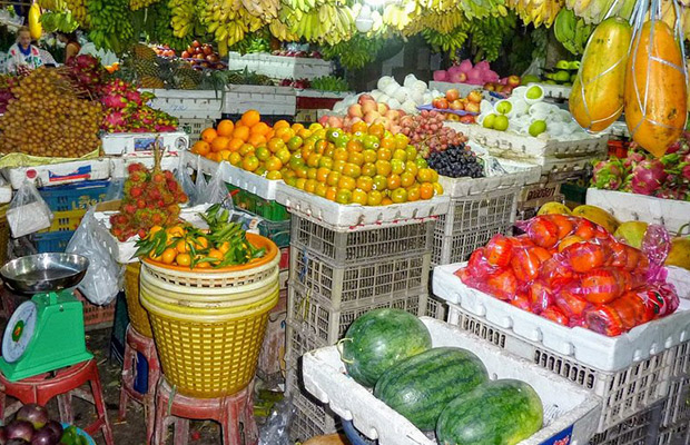 Phsar Leu Market in Sihanoukville