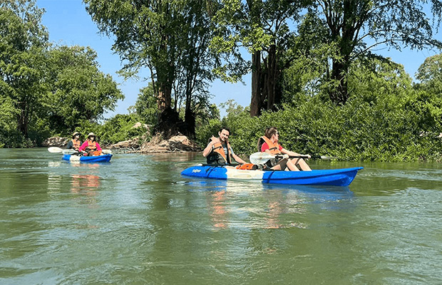 Kratie Mekong Kayaking, Flooded Forests & Dolphin Spotting