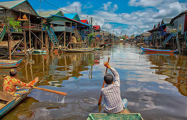 Siem Reap: Kampong Phluk Floating Village Sunset Tour with Boat