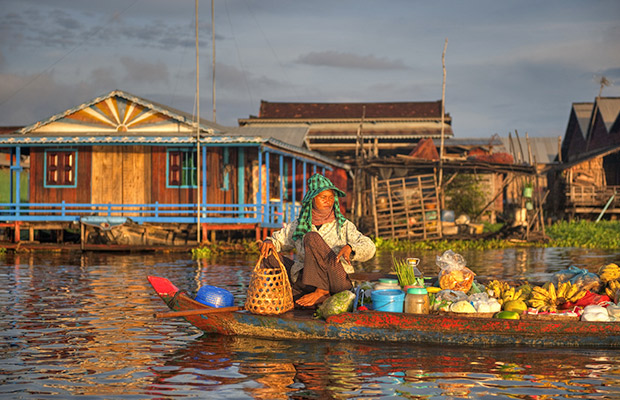 Siem Reap: Kampong Phluk Floating Village Sunset Tour with Boat