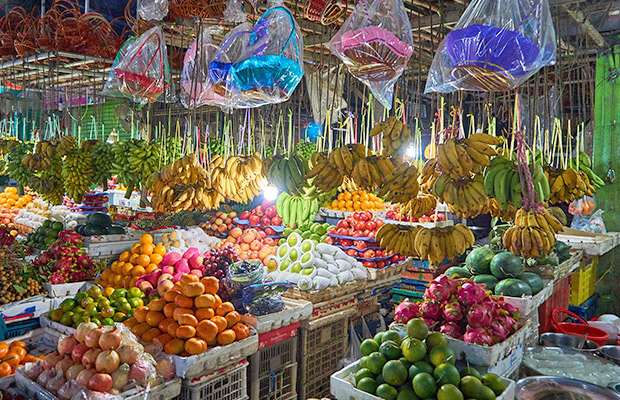 Phsar Leu Market in Sihanoukville
